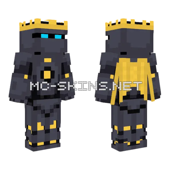 Robot Prince of Auchtertool Minecraft skin, front and back