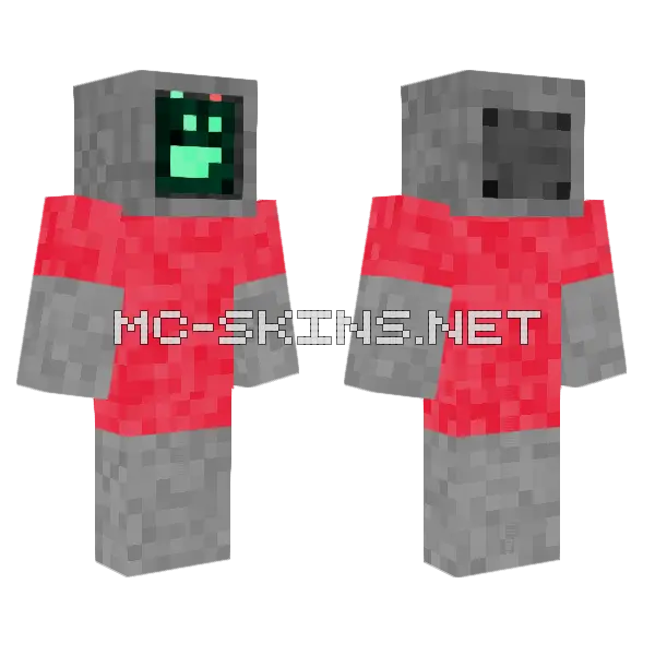 Robot Skin Base Minecraft skin, front and back