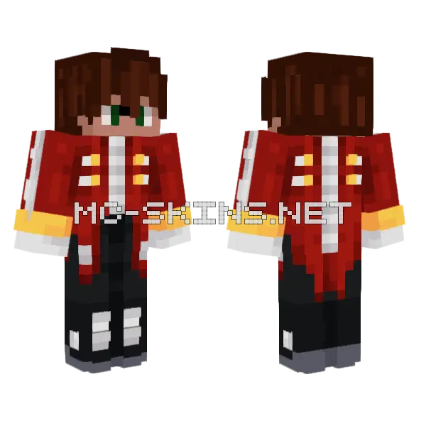 Robotnik Solar Minecraft skin, front and back