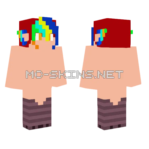 Rocci The Avian Minecraft skin, front and back