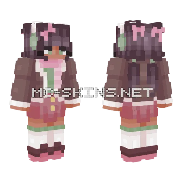 Rock In Around The Tree Minecraft skin, front and back