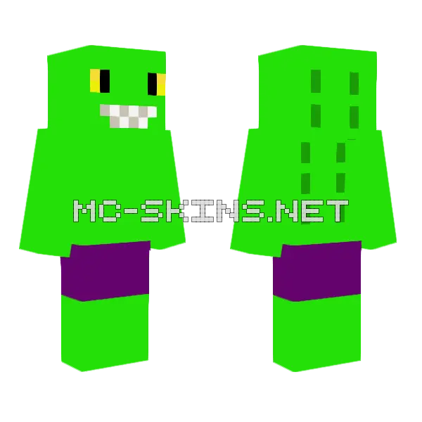 Rock Jaw Monster Minecraft skin, front and back