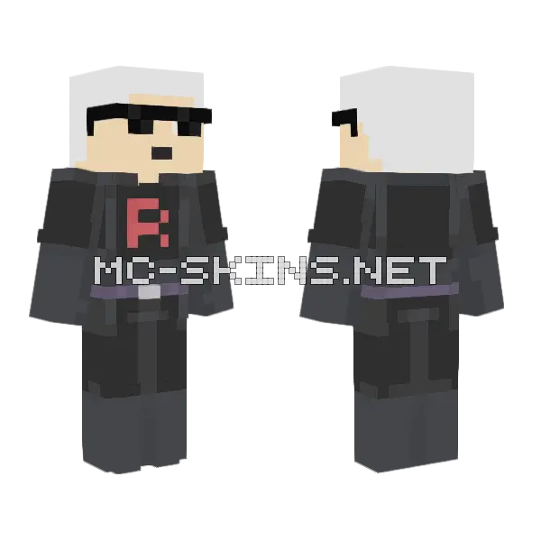 Rocket Haiden Alt Minecraft skin, front and back