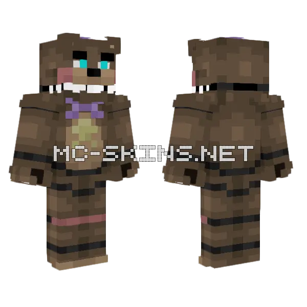 Rockstar Freddy Minecraft skin, front and back