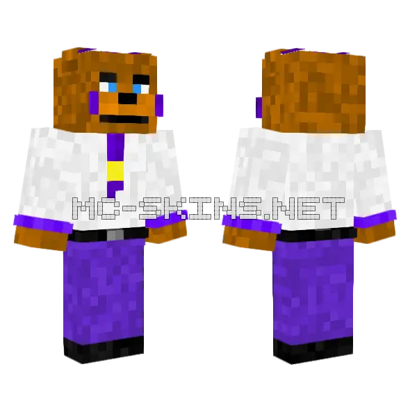 Rockstar Freddy Skin Minecraft skin, front and back
