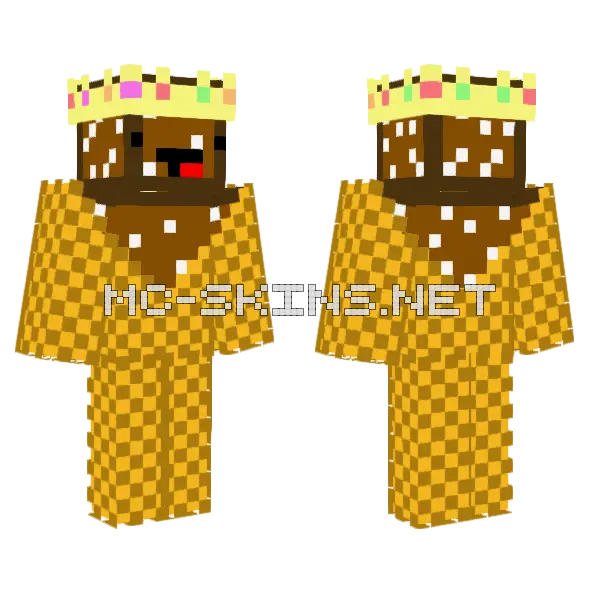 Rocky Road Ice Cream Skeppy Minecraft skin, front and back