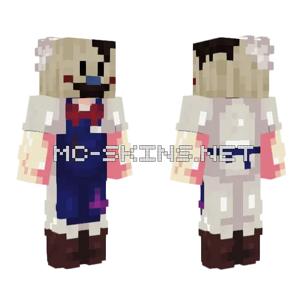 Rod Ice Scream Minecraft skin, front and back