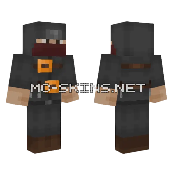 Rogue Updated Minecraft skin, front and back