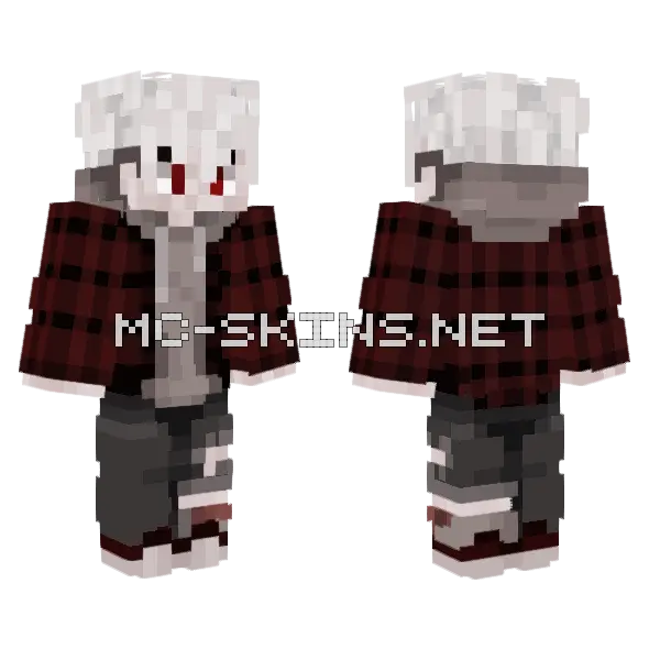 Rojo Vamp Minecraft skin, front and back