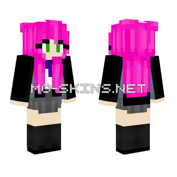 Roleplay Luna Season 2 Minecraft skin, front and back