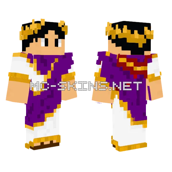 Roman Minecraft skin, front and back