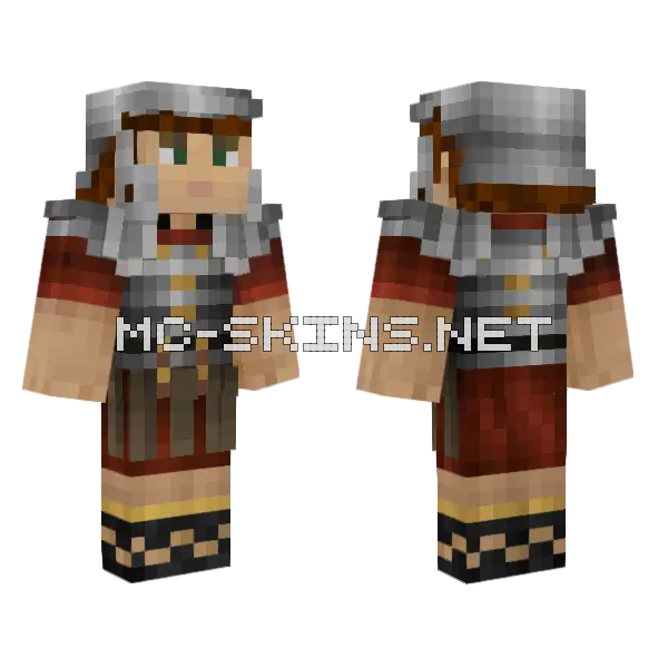 Roman Soldier Minecraft skin, front and back