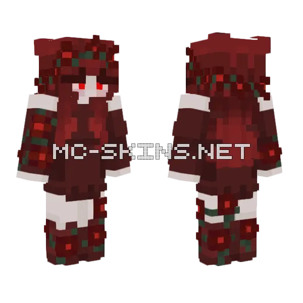 Romantic Goth Sizarts Minecraft skin, front and back