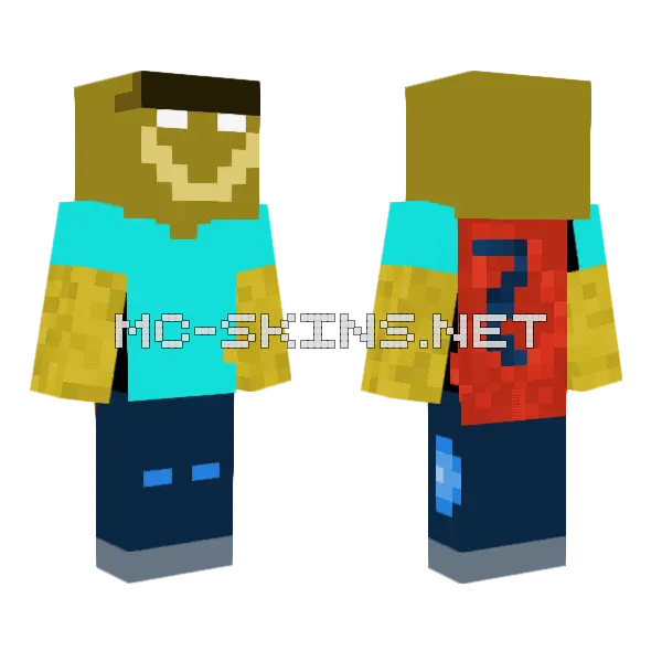 Romek77988 Remix Minecraft skin, front and back