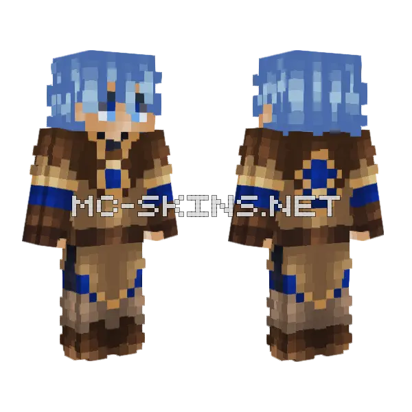 Romul Aurora Horizon Minecraft skin, front and back