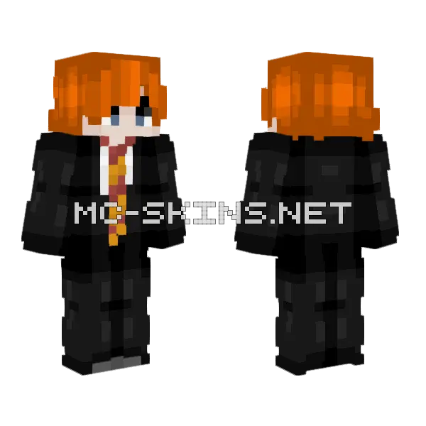 Ron Weasley Minecraft skin, front and back