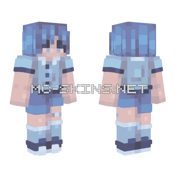 Roommates Minecraft skin, front and back