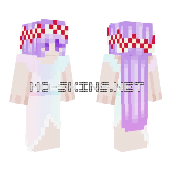 Rosavioletaestrella Persona Minecraft skin, front and back
