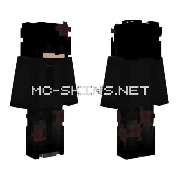 Rose Boy Minecraft skin, front and back
