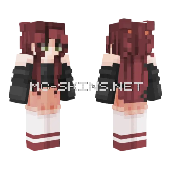 Rose Petal Minecraft skin, front and back