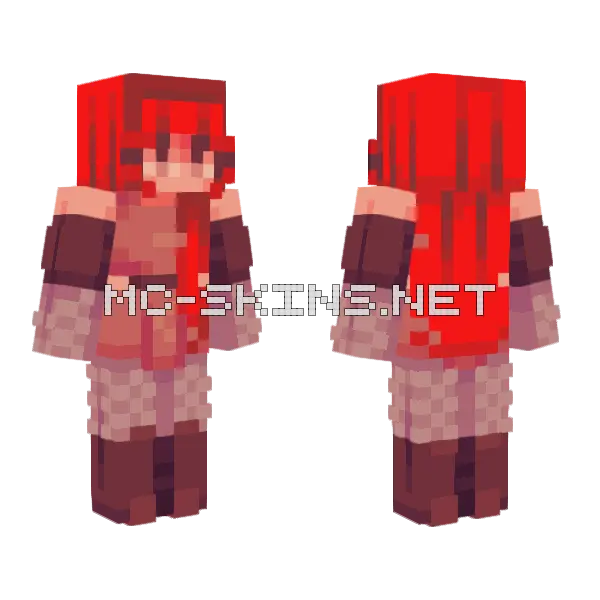 Rose Ranger Minecraft skin, front and back