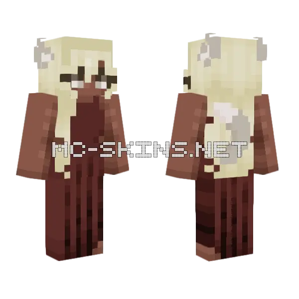 Rose Skin Minecraft skin, front and back