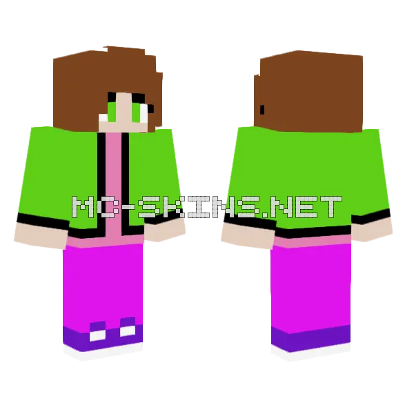 Roseiy Girl Minecraft skin, front and back