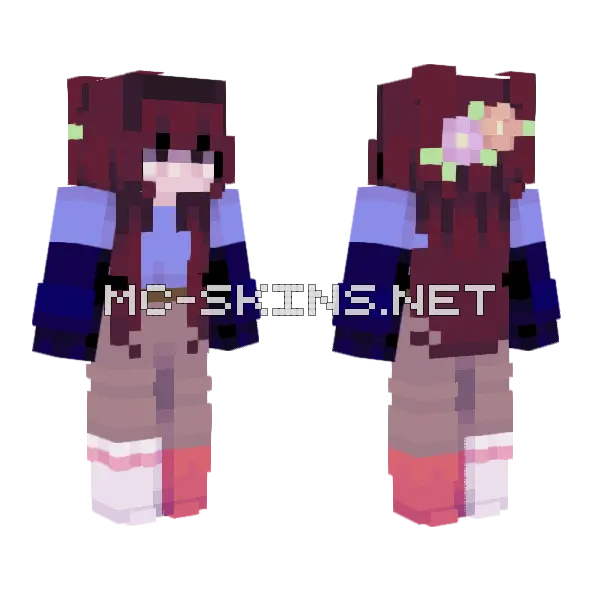 Rosemary FS Minecraft skin, front and back