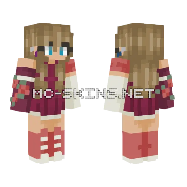 Roses Persona Minecraft skin, front and back