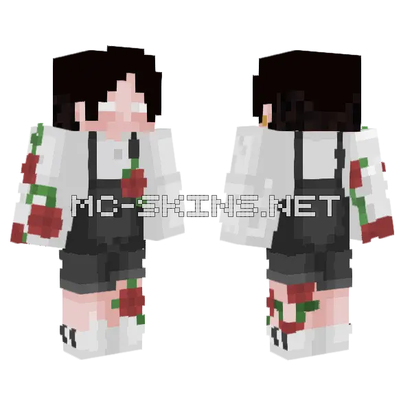Roses Skin Minecraft skin, front and back
