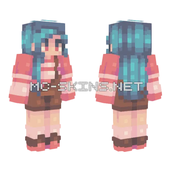 Roses Te Minecraft skin, front and back