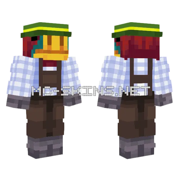 Rostbrat Minecraft skin, front and back