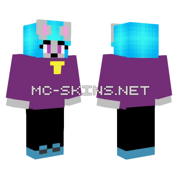 Rosy 14 Minecraft skin, front and back