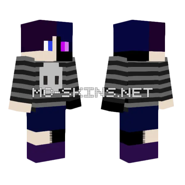 Rotheworm Fixed Streamer Skin Minecraft skin, front and back