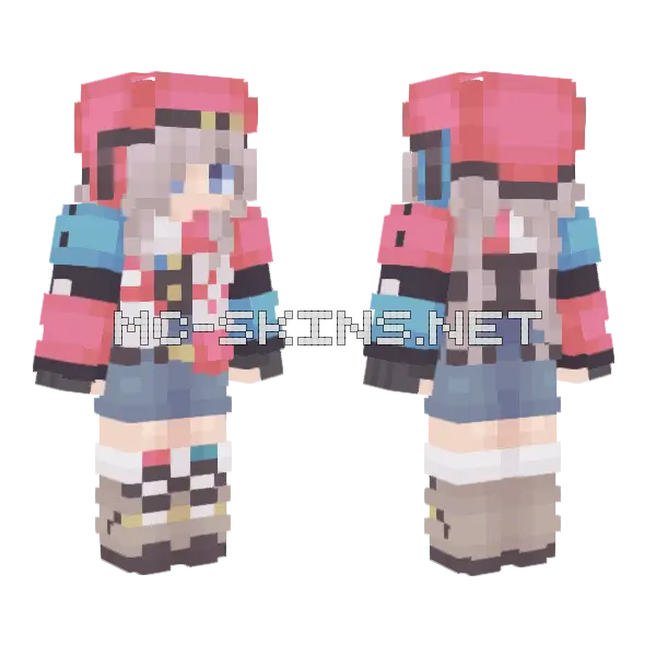 Rouge Minecraft skin, front and back