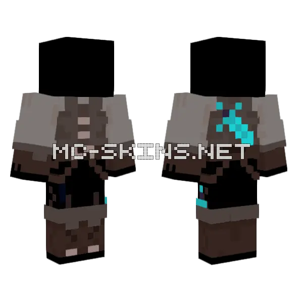 Rough Minecraft skin, front and back