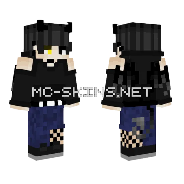 Rowan Yeagers Boy Minecraft skin, front and back