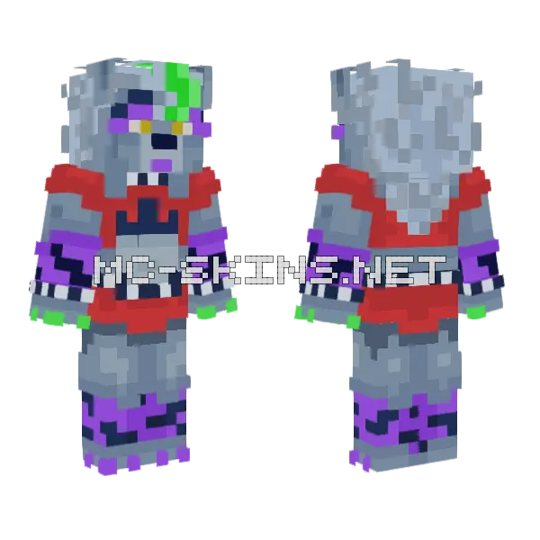 Roxanne Wolf Minecraft skin, front and back