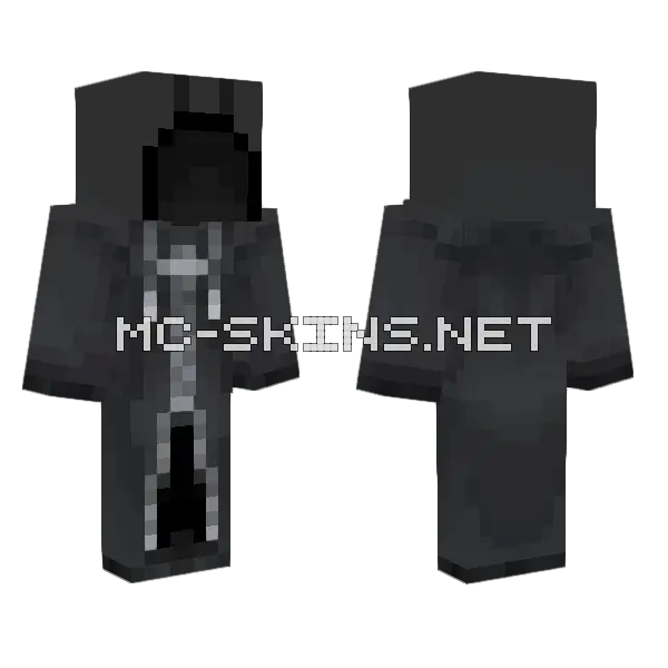 Roxas With Hood Minecraft skin, front and back