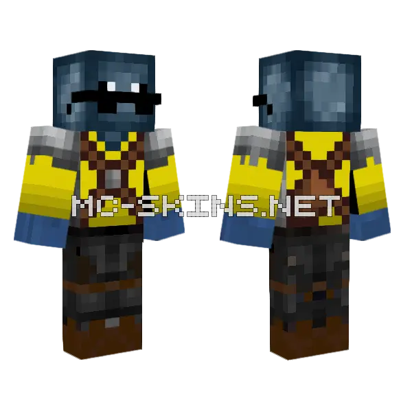 Roy Squid Uniform Minecraft skin, front and back
