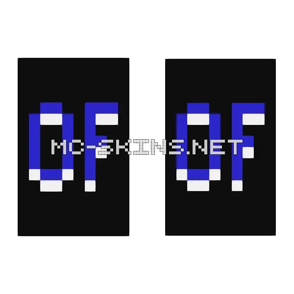 Royal Blue OptiFine cape, outside and lining