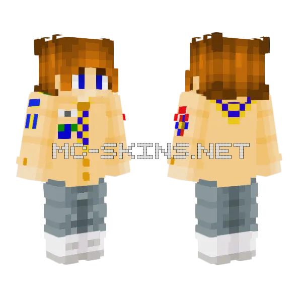 Royal Ranger Scout Camp Patch Minecraft skin, front and back