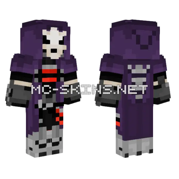 Royal Suit Reaper Minecraft skin, front and back