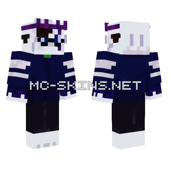 Royalgins Cozy Minecraft skin, front and back