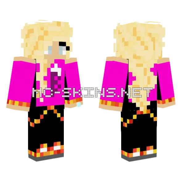 Royallyb Brianna Minecraft skin, front and back