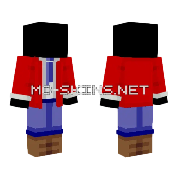 RP Boy Uniform Base Minecraft skin, front and back