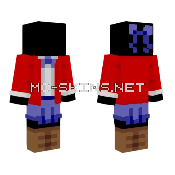 RP Girl Uniform Base Minecraft skin, front and back