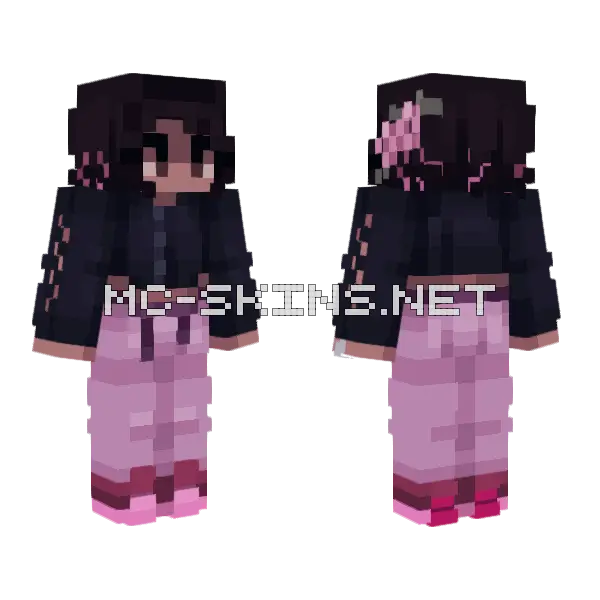 Rq Flurished Beauty Minecraft skin, front and back