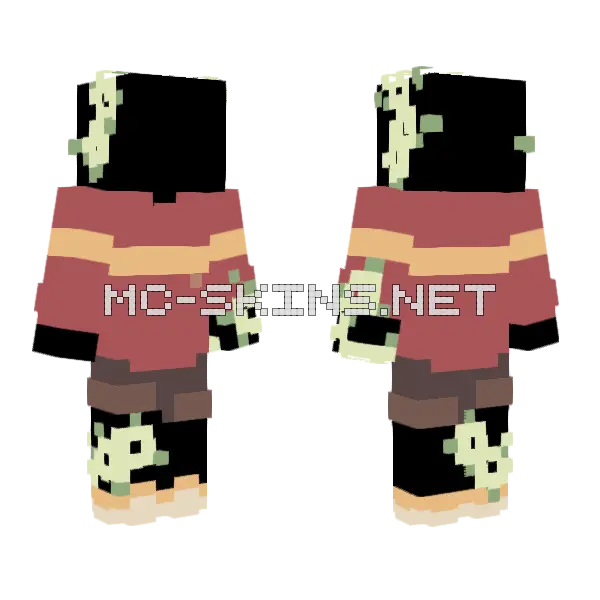 Rqspberries St Minecraft skin, front and back