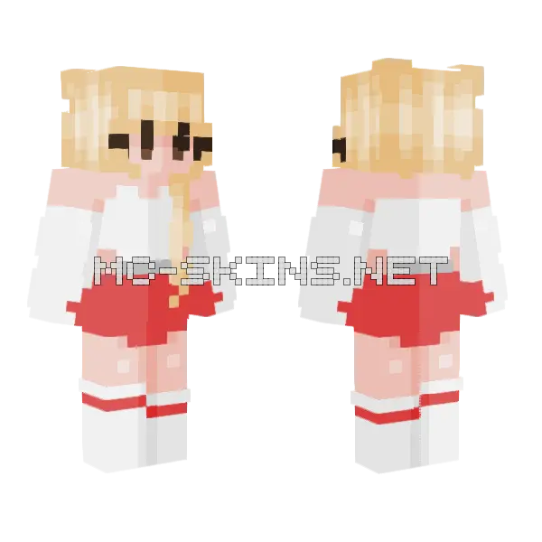 Ruby Storytime 3 Minecraft skin, front and back